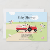 Roodtractorboys Baby shower Kaart (Voorkant)