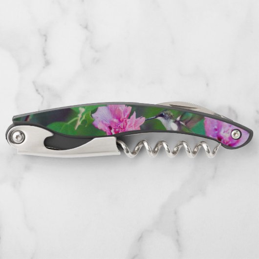 Roodtroebele Hummingbird Corkschroef Kurkentrekker (Voorkant)