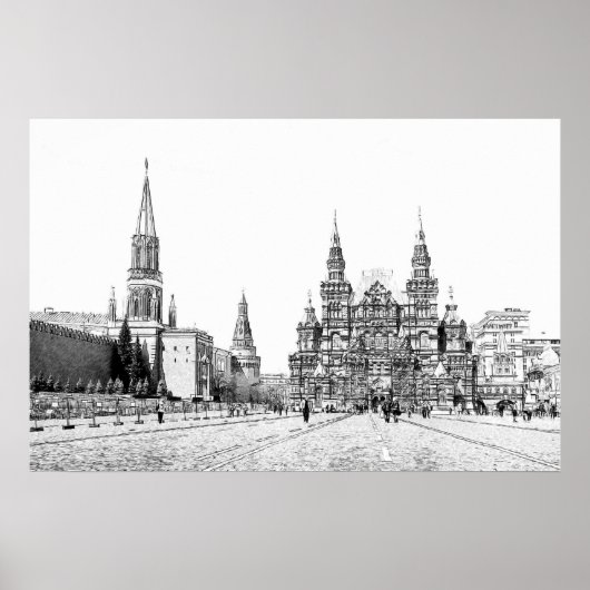 Roodvierkant schets poster (Voorkant)