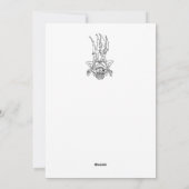 Roodvleugelige zwarte vogel Kaart (Achterkant)