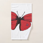 Roodvlindertekening Bad Handdoek (Handdoek)