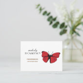 Roodvlindertekening Visitekaartje (Staand voorkant)