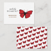 Roodvlindertekening Visitekaartje (Voorkant / Achterkant)