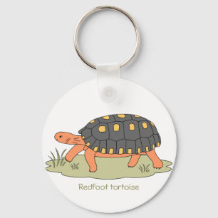 Roodvoetschildpad Sleutelhanger (lopen)