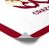 Roodwaasheid als een vos, Red Fox Burlap Poster (Hoek)