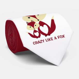 Roodwaasheid als een vos, Red Fox Burlap Stropdas