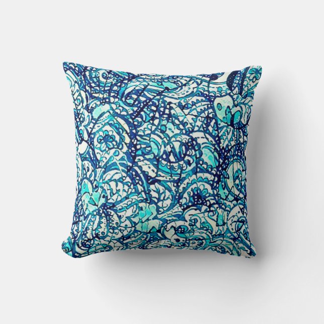 Roodwaterastraal vierkant kussen (Voorkant)