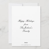 roodwitte kerstboomfeestdag feestdagenkaart (Achterkant)