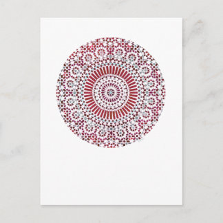 roodwortelkakra cirkelmozaïek briefkaart