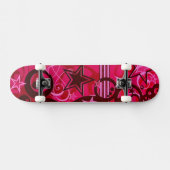 Roodzwammen en -karton skateboard (Horizontaal)