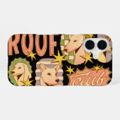 Roof Club / Hond Illustraties iPhone 16 Hoesje (Achterkant horizontaal)