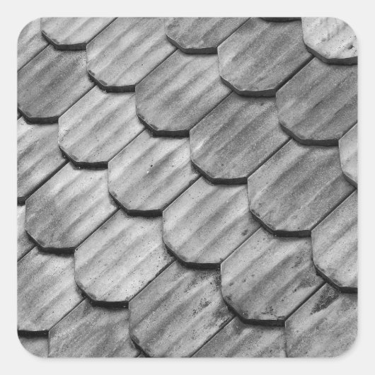 Roof Tiles Vierkante Sticker (Voorkant)