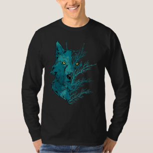 Roofdier Wolf Bosdier Maneschijn Wolf T-shirt