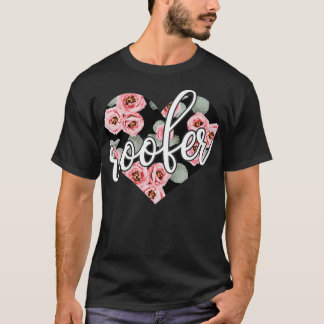 Roofer Bloemenhart Schattige Positive Flowers Gift T-shirt