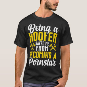Roofer Funny Roofing Gift voor Medewerker Novelty T-shirt