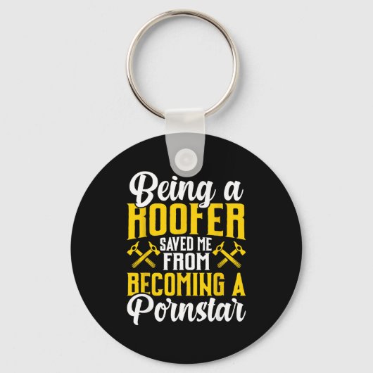 Roofer Funny Roofing Tee For Coworker Novelty  Sleutelhanger (Voorkant)