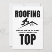 Roofer Humor - Over de top dakbedekking baan Feestdagenkaart (Voorkant)