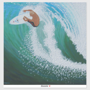 Roofer surfer sticker