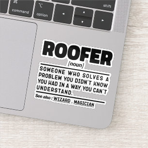 Roofer zelfstandig naamwoord definitie dakbedekkin sticker