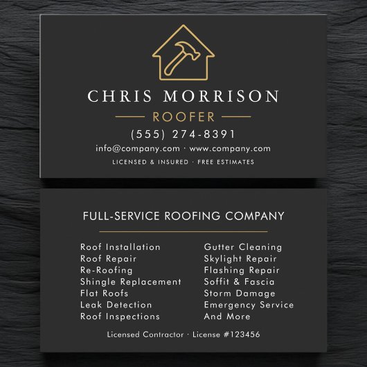 Roofing Black Gold Visitekaartje