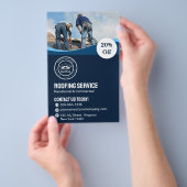 Roofing Company | Custom Logo Services Flyer (Hand)