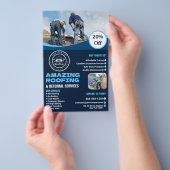 Roofing Company | Custom Logo Services Flyer (Hand)