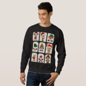 Roofmas mannen sweatshirt (Voorkant volledig)