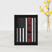 Roofskiën Amerikaanse vlag op 4 juli Kaart (Gele Bloem)