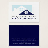 Rooftop bleu, Carte de changement d'adresse (Devant & derrière)