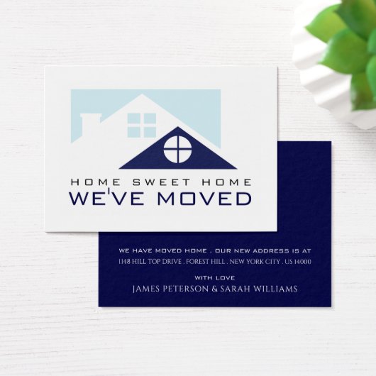 Rooftop bleu, Carte de changement d'adresse (Bureau)