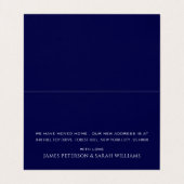 Rooftop bleu, Carte de changement d'adresse (Intérieur déplié)