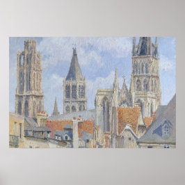 Rooftop Cityscape  schilderij Poster