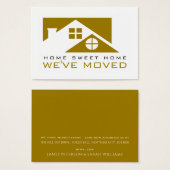 Rooftop Gold, Carte de changement d'adresse (Devant & derrière)