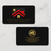 Rooftop Gold Star-venster Realiteit Visitekaartje (Voorkant / Achterkant)
