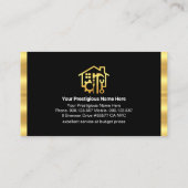 Rooftop Handyman Gereedschap Strepen Visitekaartje (Achterkant)