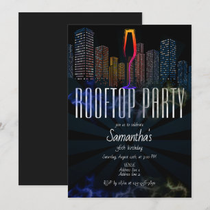 Rooftop Lounge Nachtleven Uitje Sky Bar Verjaardag Kaart