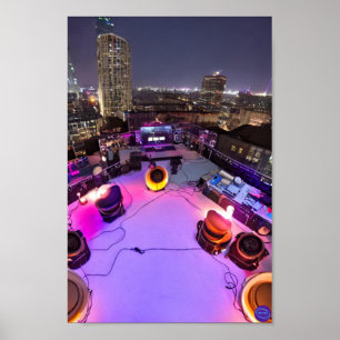 ROOFTOP NIGHT DJ POSTER