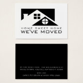 Rooftop noir, Carte de changement d'adresse (Devant & derrière)