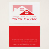 Rooftop rouge, Carte de changement d'adresse (Devant & derrière)