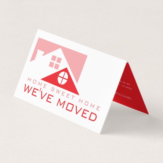 Rooftop rouge, Carte de changement d'adresse (Devant)