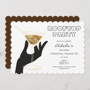Rooftop Sky Bar Lounge Nachtleven Uitje Verjaardag Kaart