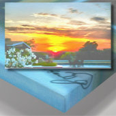 Rooftop Sunset 2295 Art Canvas Afdruk