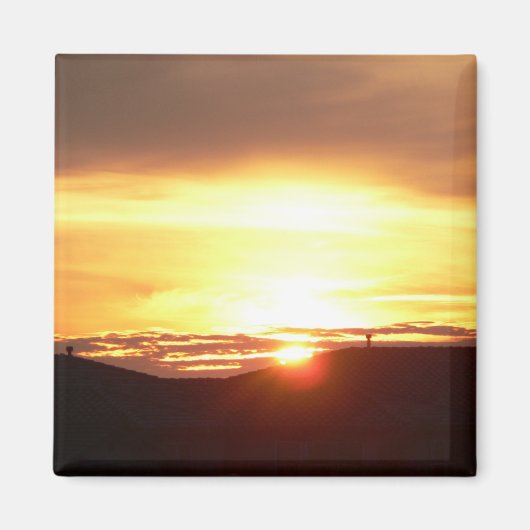 "Rooftop Sunset" Magneet (Voorkant)