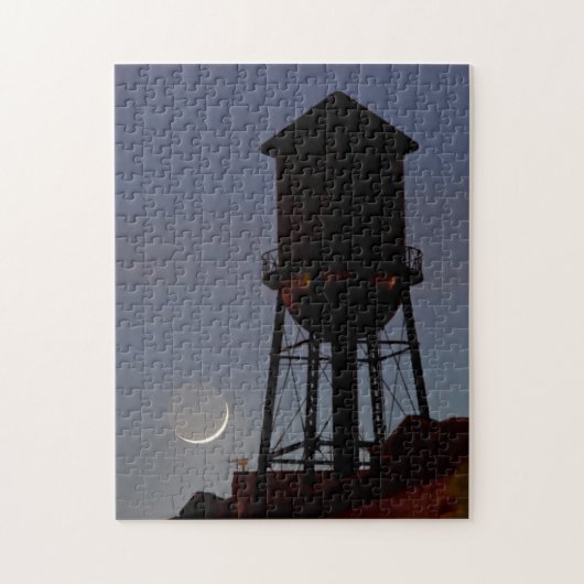 Rooftop Water | Crescent Moon New Jersey Legpuzzel (Verticaal)
