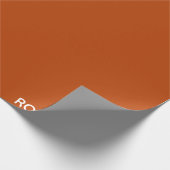 Rooibos rode bruine kleurnaam cadeaupapier (Hoek)