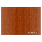 Rooibos rode bruine kleurnaam snijplank (Voorkant)