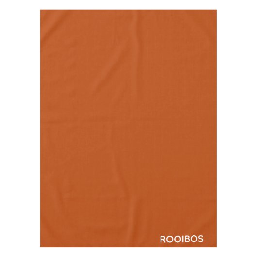Rooibos rode bruine kleurnaam tafelkleed (Voorkant)