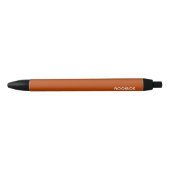 Rooibos rode bruine kleurnaam zwarte inkt pen (Voorkant)