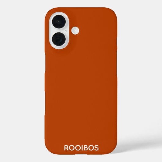 Rooibos rood bruin kleurnaam Case-Mate iPhone case (Achterkant)