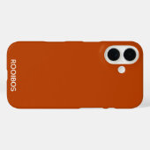 Rooibos rood bruin kleurnaam Case-Mate iPhone case (Achterkant (horizontaal))